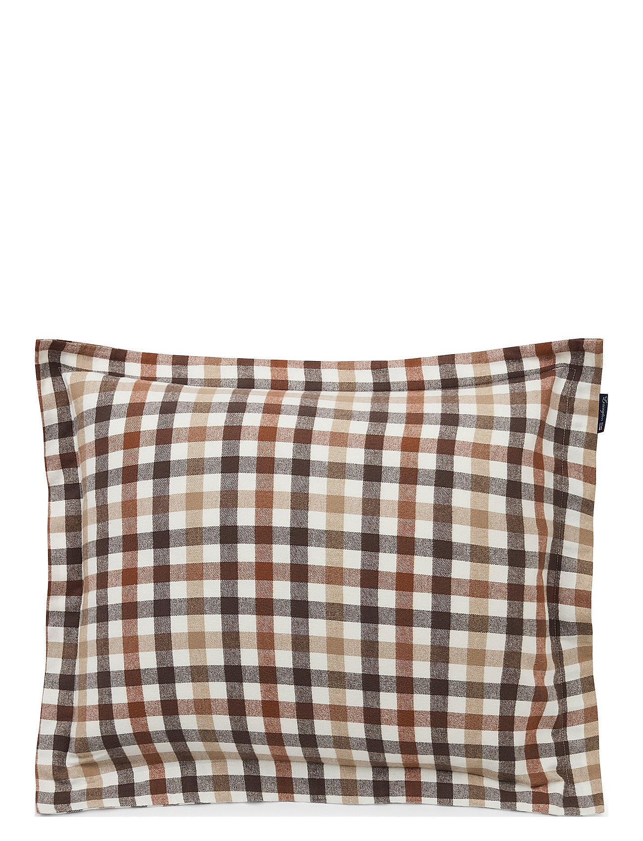 LEXINGTON Einrichtung Rust Braun/Weiß Checked Baumwolle Flannel Pillowcase Patterned - 50X75 - Unisex