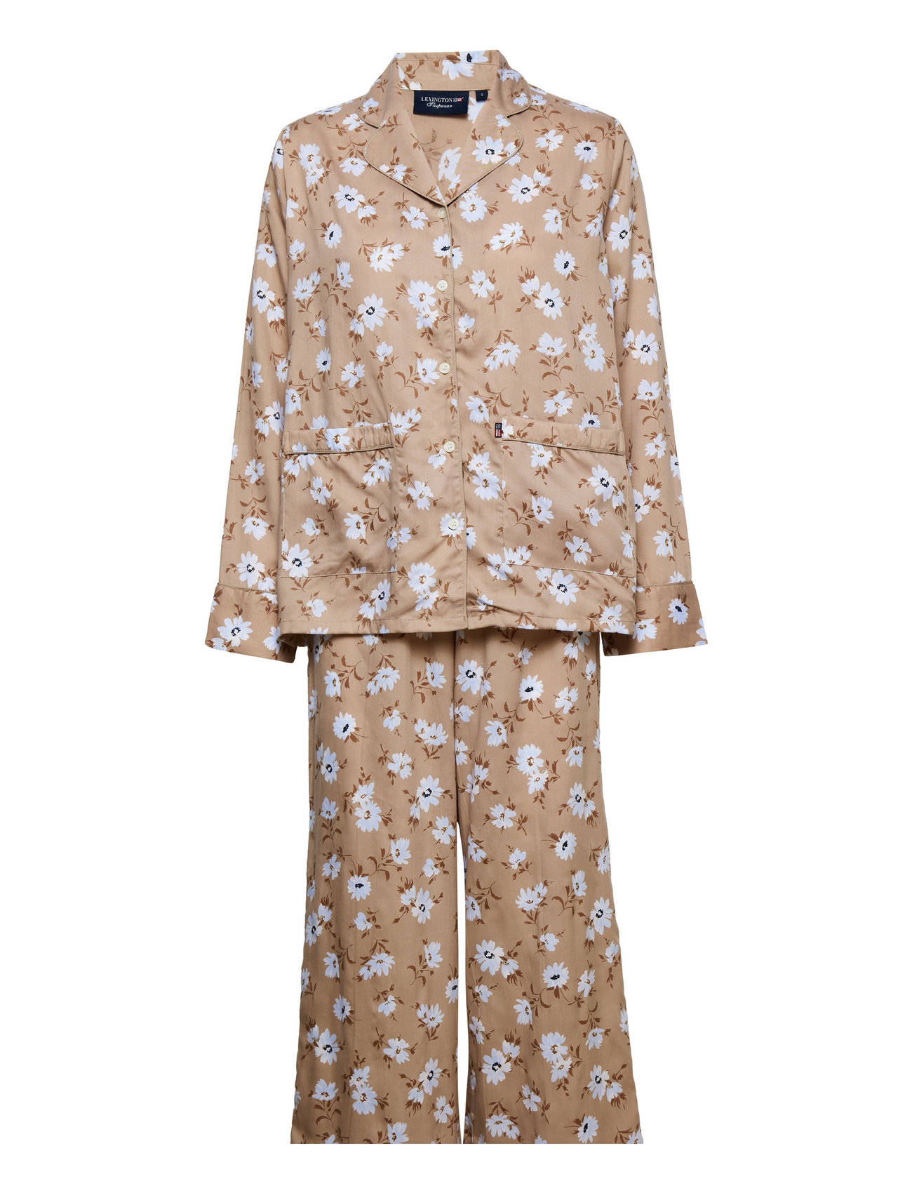 Isabella Lyocell Printed Flower Pajama Set Pyjamas Multi/patterned Lexington Home
