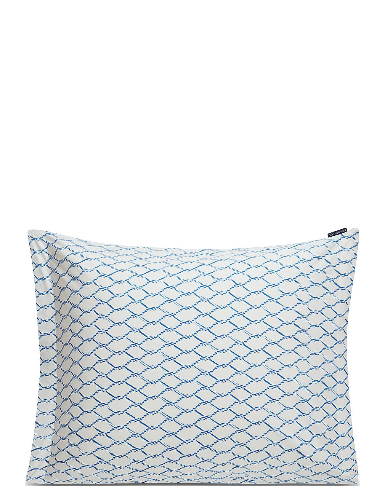 LEXINGTON Einrichtung Weiß/Blau Rope Printed Baumwolle Poplin Pillowcase Blau - 40X80 - Unisex