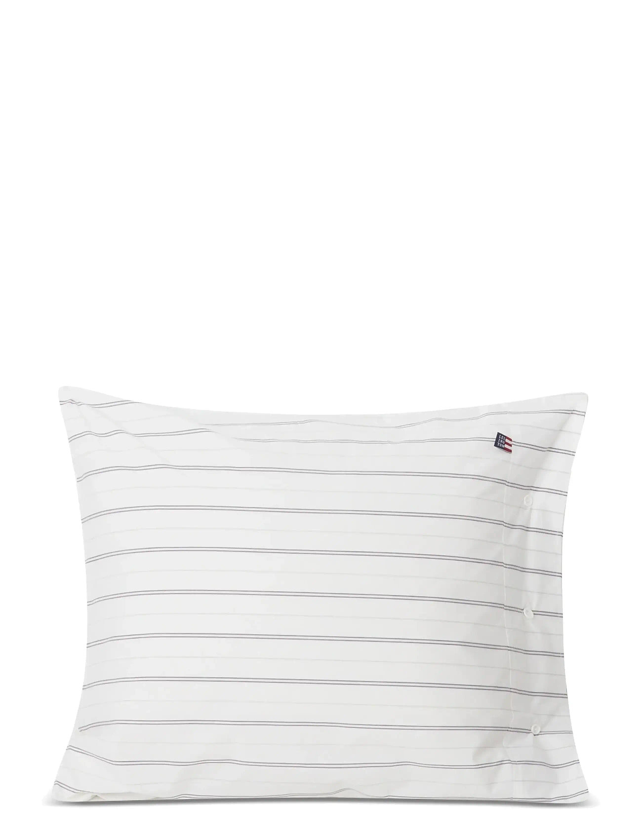 LEXINGTON Einrichtung Gestreift Baumwolle Poplin Pillowcase Weiß - 80X80 - Unisex
