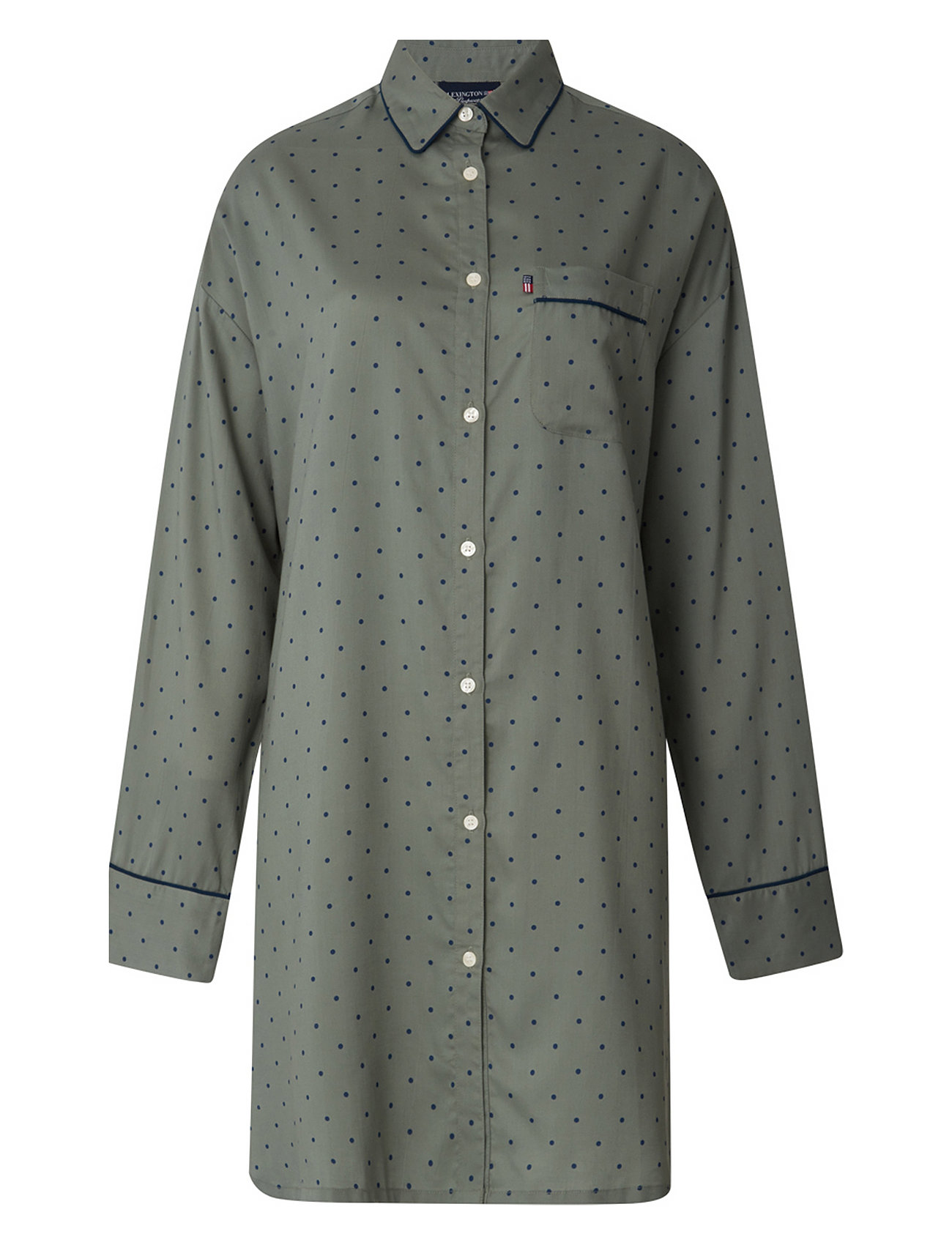 Luna Lyocell Nightshirt Nattlinne Green Lexington Home