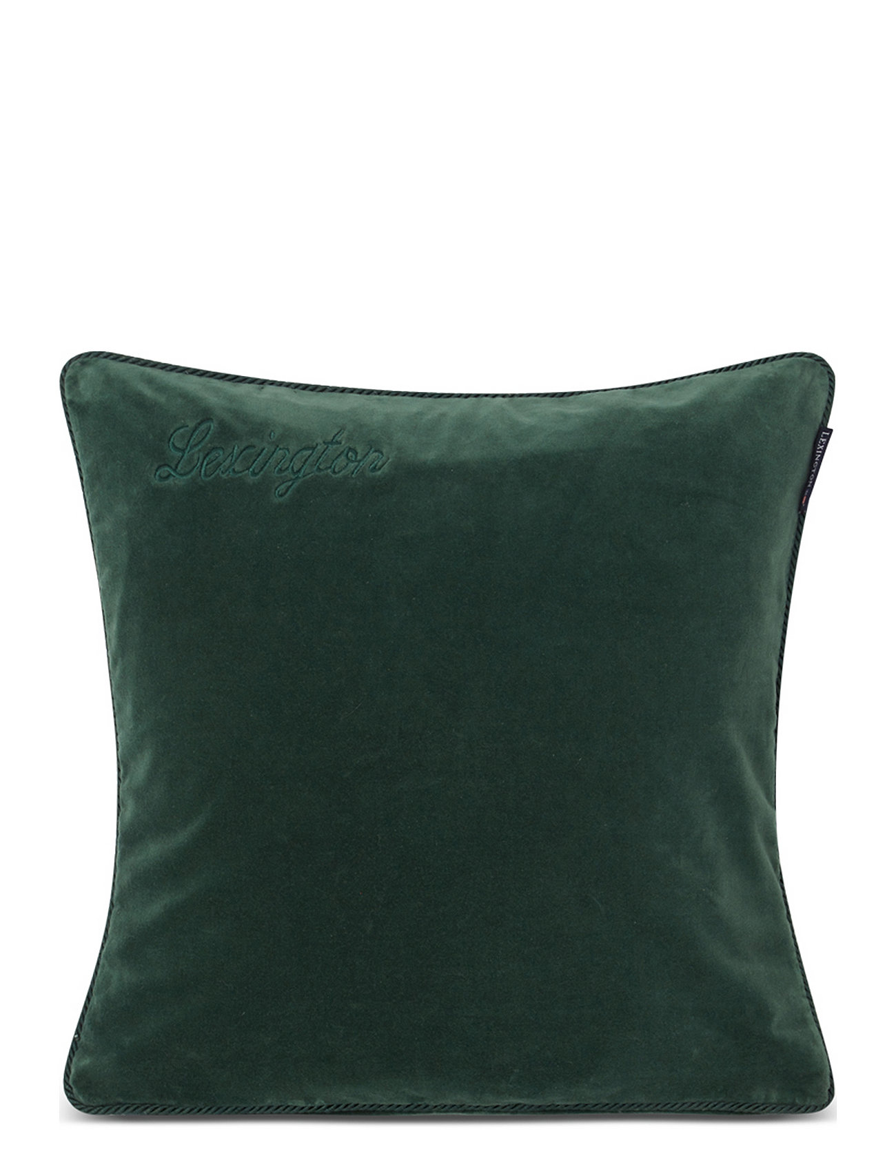 Organic Cotton Velvet Pillow Cover Home Textiles Cushions & Blankets Cushion Covers Green Lexington Home