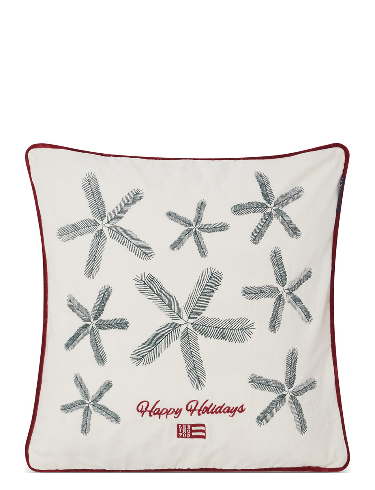 Spruce Stars Organic Cotton Velvet Pilllow Cover Home Textiles Cushions & Blankets Cushion Covers White Lexington Home