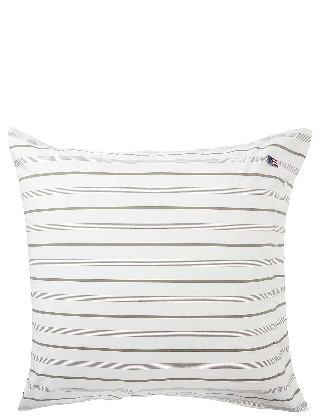 LEXINGTON Einrichtung Gestreift Baumwolle Poplin Pillowcase Weiß - 80X80 - Unisex
