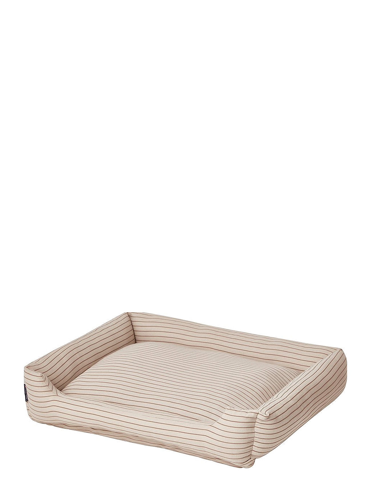 Lexington Home Striped Recycled Cotton Dog Bed Beige