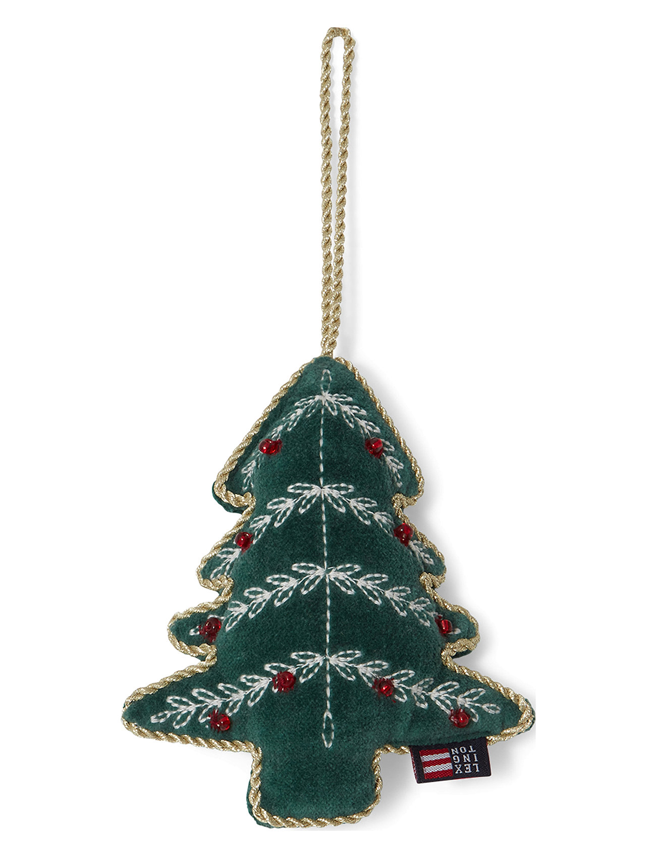 Lexington Home Christmas Tree Org Cotton Velvet Ornament Grön