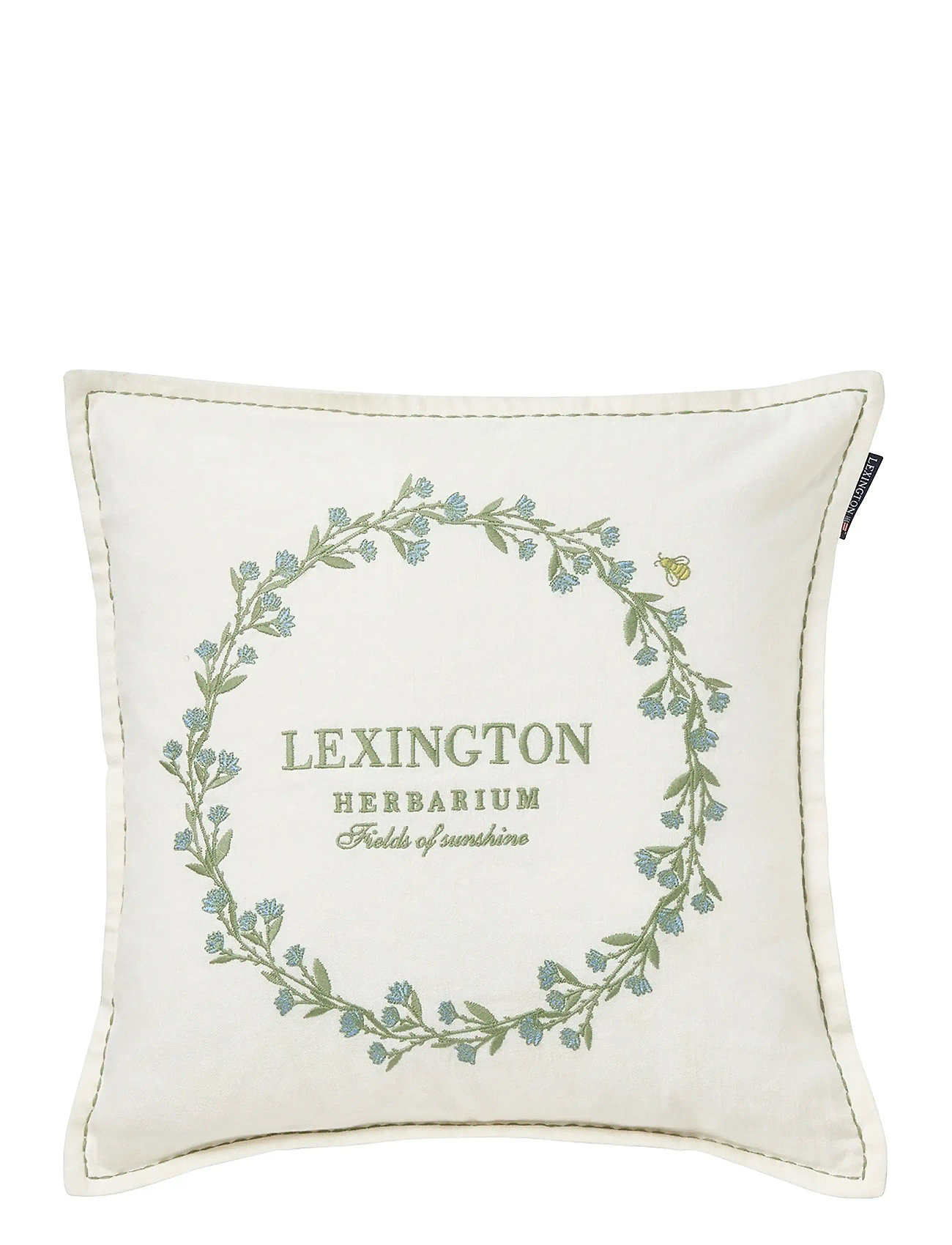 LEXINGTON Einrichtung Wreath Linen/Baumwolle Logo Pillow Cover Cream - 50X50 - Unisex