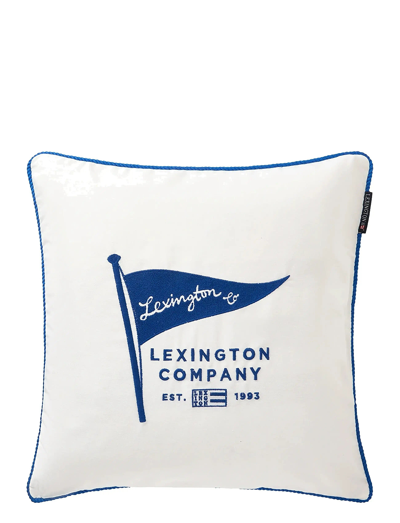 LEXINGTON Einrichtung Flag Organic Baumwolle Twill Pillow Cover Weiß - 50X50 - Unisex