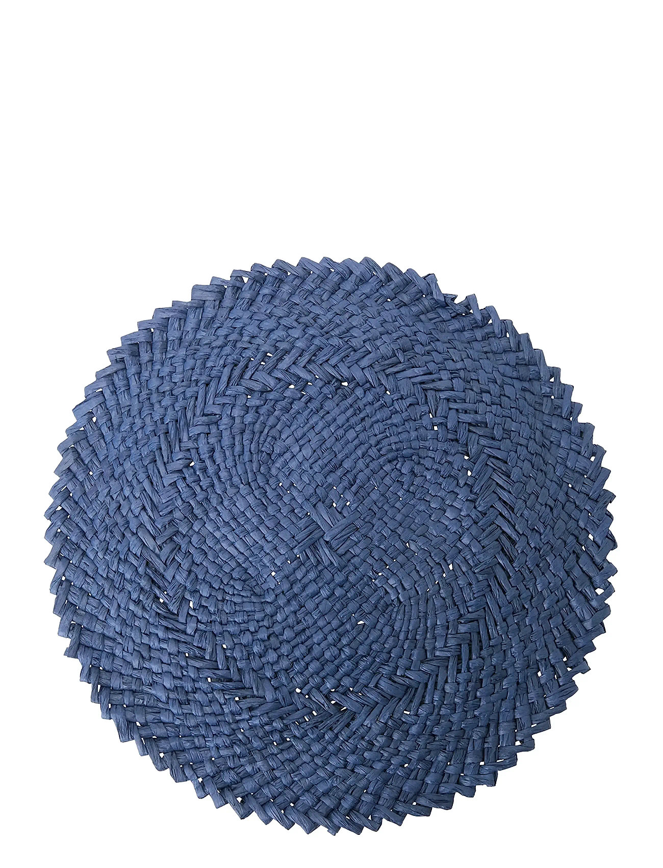 Lexington Home Handwoven Recyled Paper Straw Placemat (Diam 38cm), 38, Blue, Tableware > Placemats, Unisex