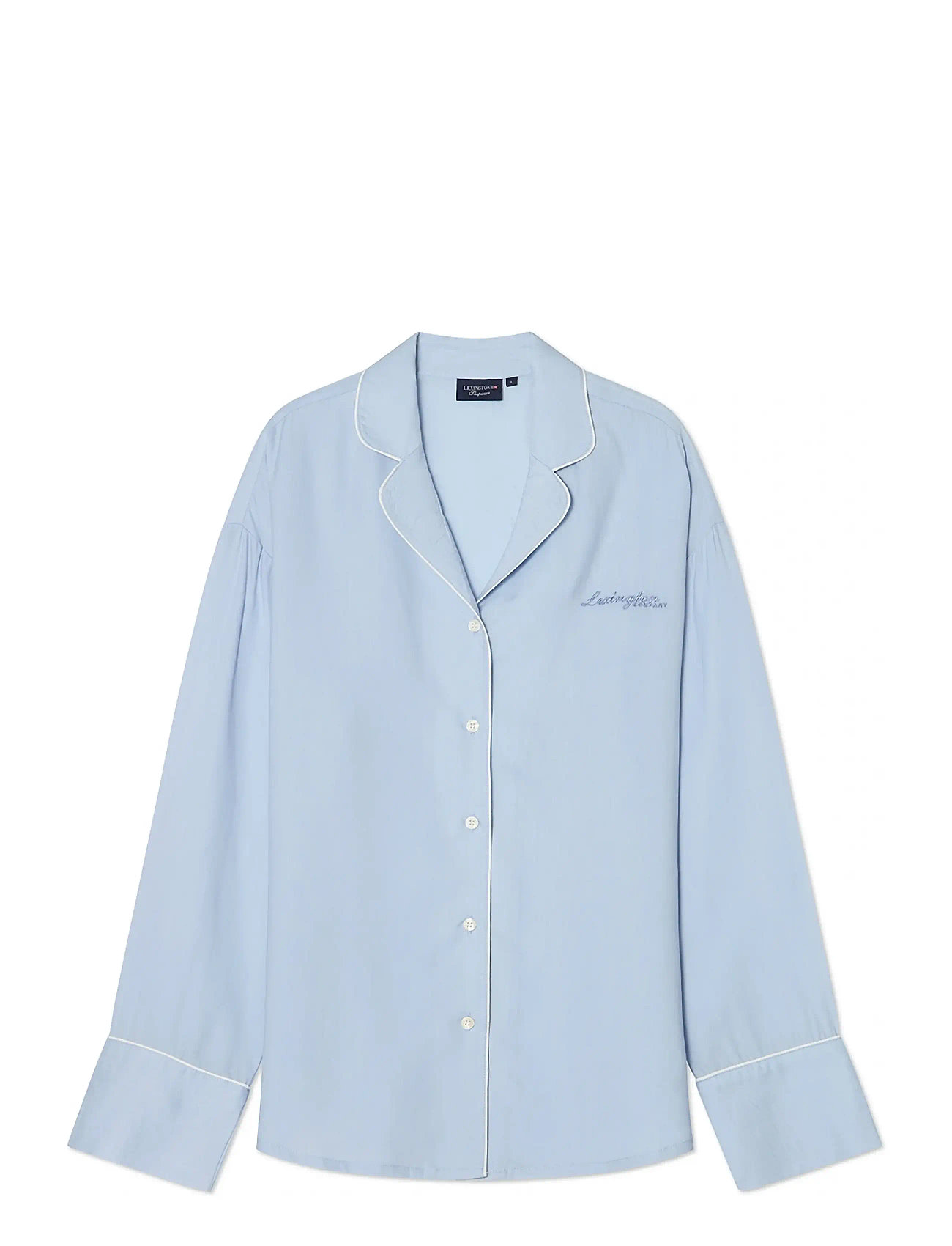 Lexington Home Lyocell Pajama Set, S, Blue, Nat- Og Opholdstøj > Pyjamas (set), Dame