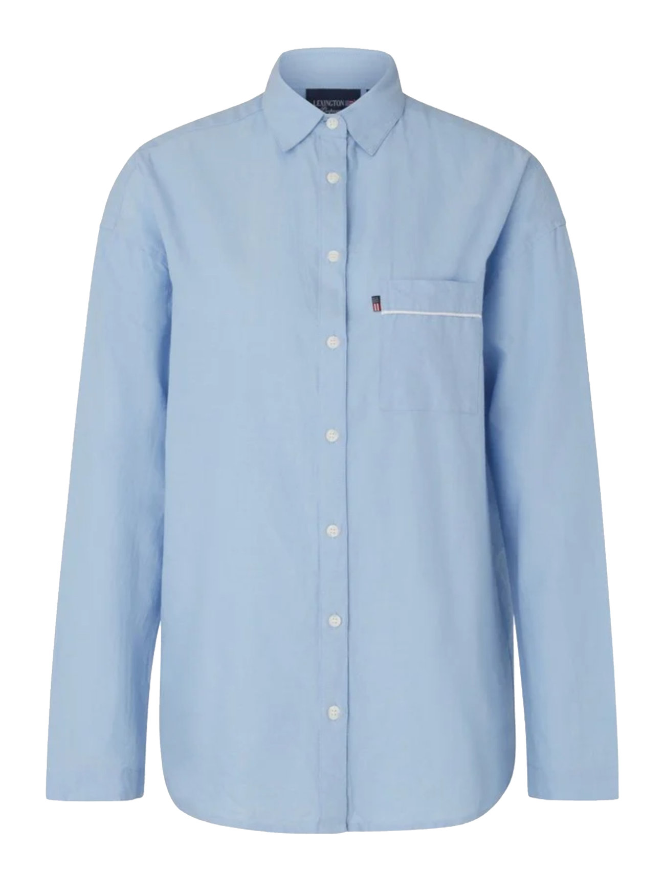 Icons Jennifer Organic Cotton Light Oxford Pajama Pyjamas Blue Lexington Home