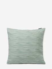Green/White Striped Cotton Poplin Pillowcase - GREEN/WHITE