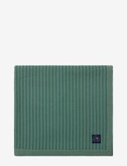 Striped Cotton/Viscose Bedspread - GREEN