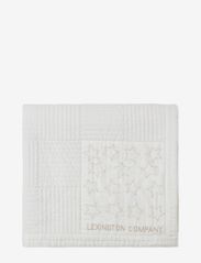 Quilted Embroidered Cotton Twill Bedspread - WHITE