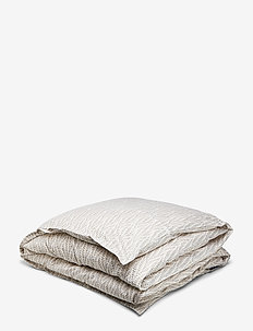 Printed Leaf Sateen Duvet - AUTUMN LEAF