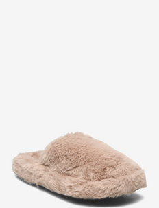 Jones Faux Fur Slippers - slippers - light beige