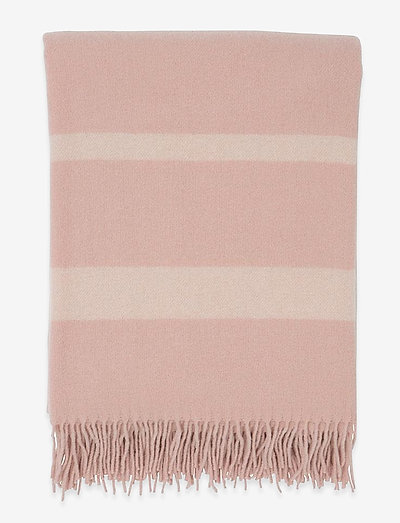 Hotel Wool Throw - couvertures - pink/white