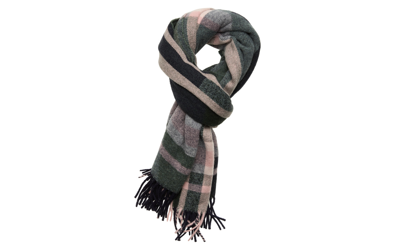 check wool scarf