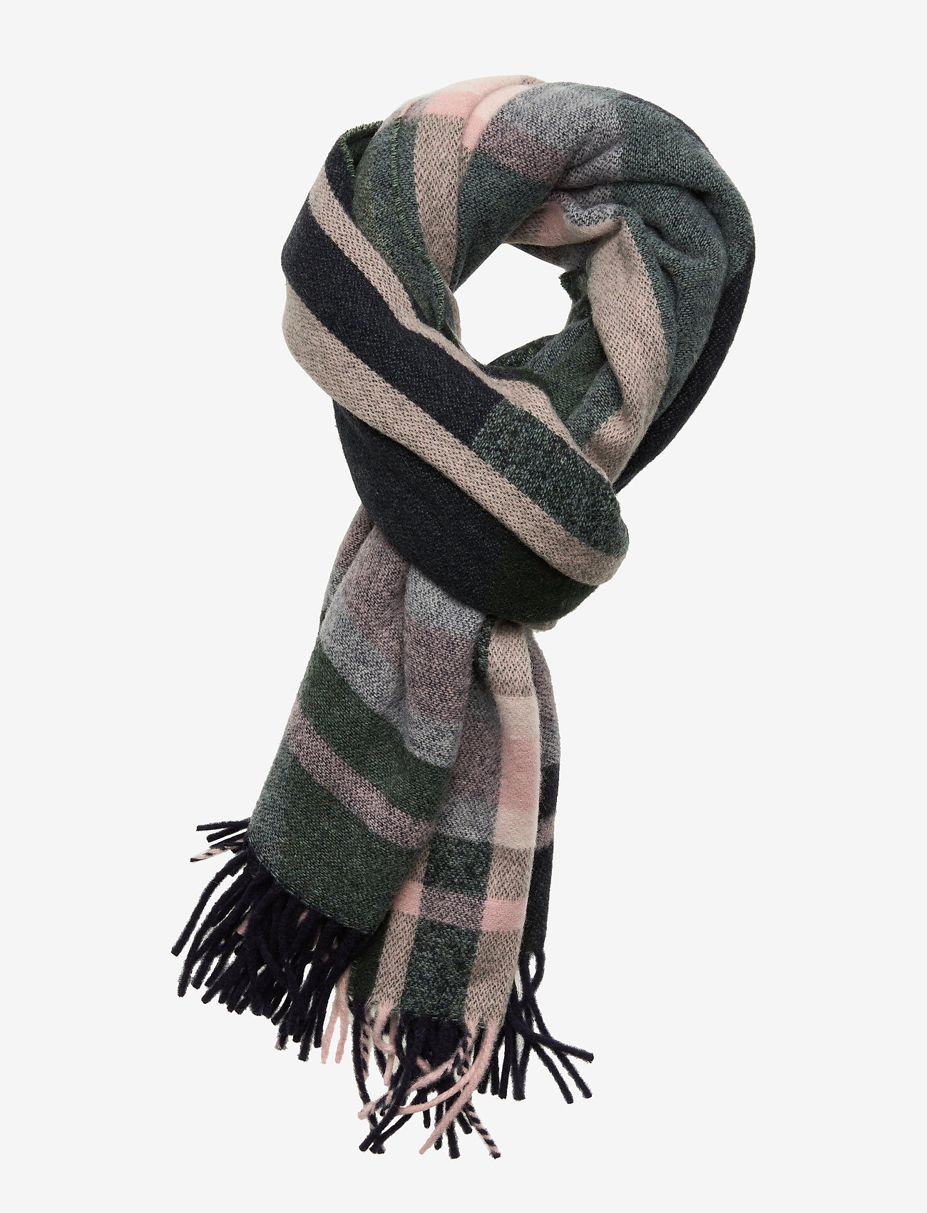 check wool scarf