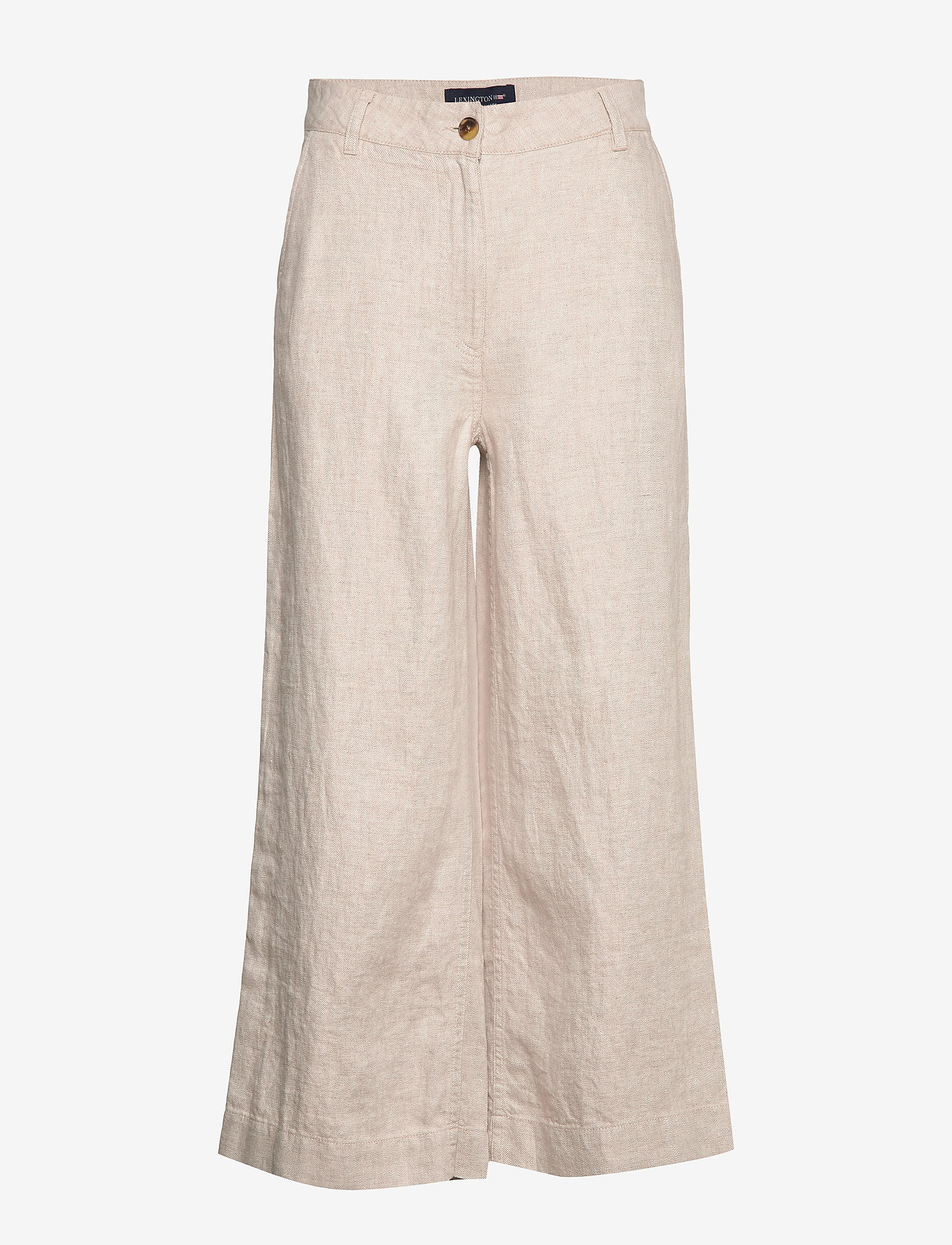 beige linen pants