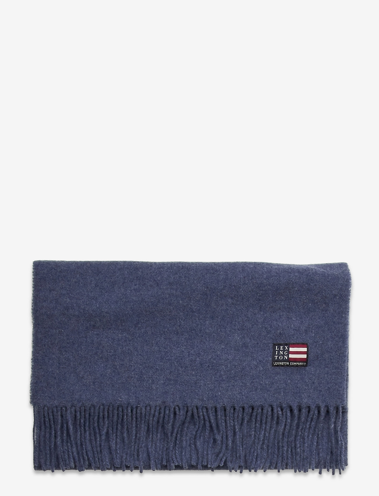 Lexington Clothing - Massachussets Recycled Wool Blend Scarf - winter scarves - blue melange - 1