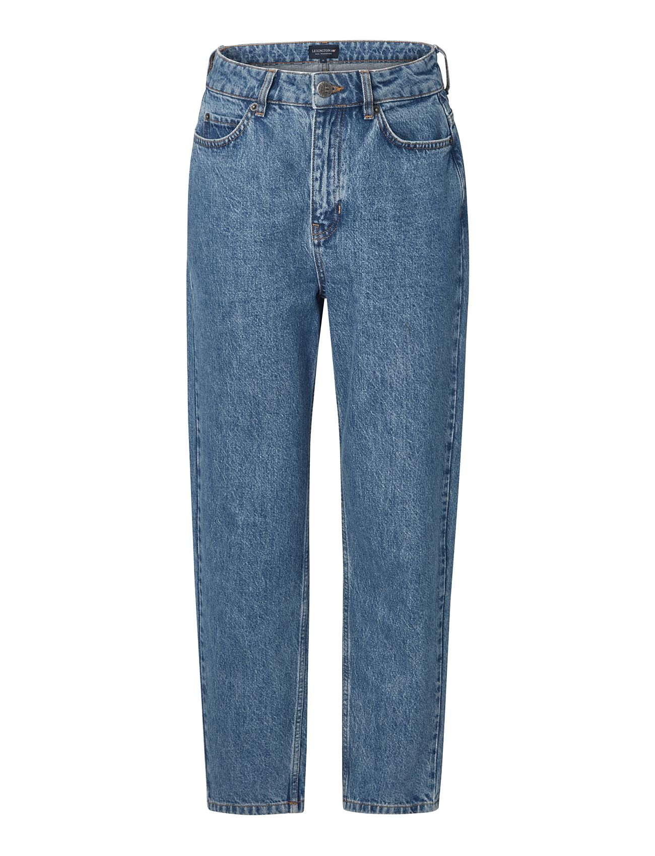 Ashlynn High-Rise Tapered Jeans Blue Lexington Clothing