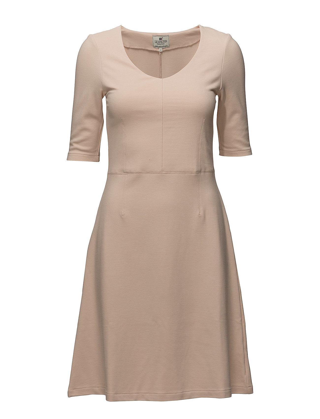 Scarlett Jersey Dress Jurk Knielengte Beige Lexington Clothing lexington clothing kopen in de aanbieding