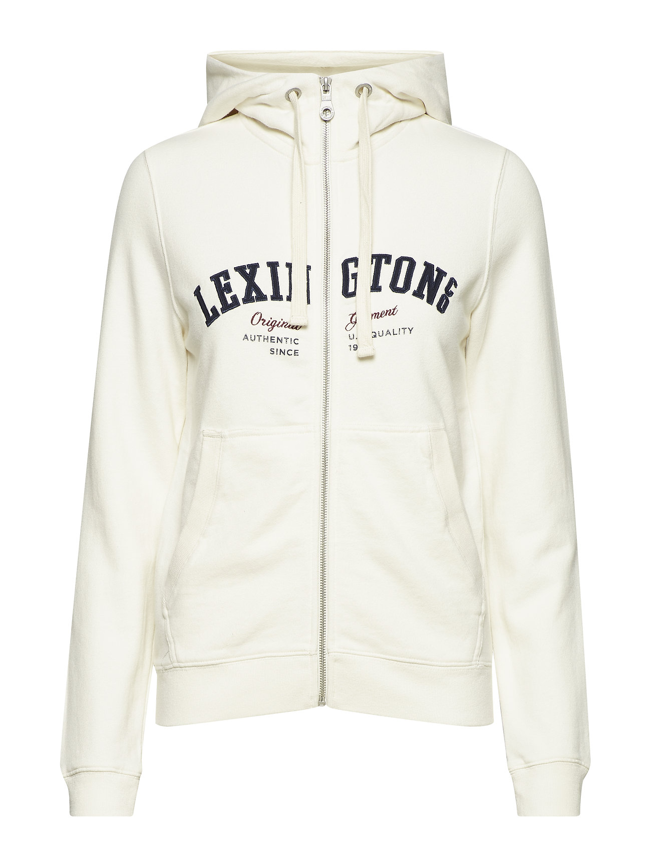 Kimberly Hood Hoodie Met Rits Wit Lexington Clothing lexington clothing kopen in de aanbieding
