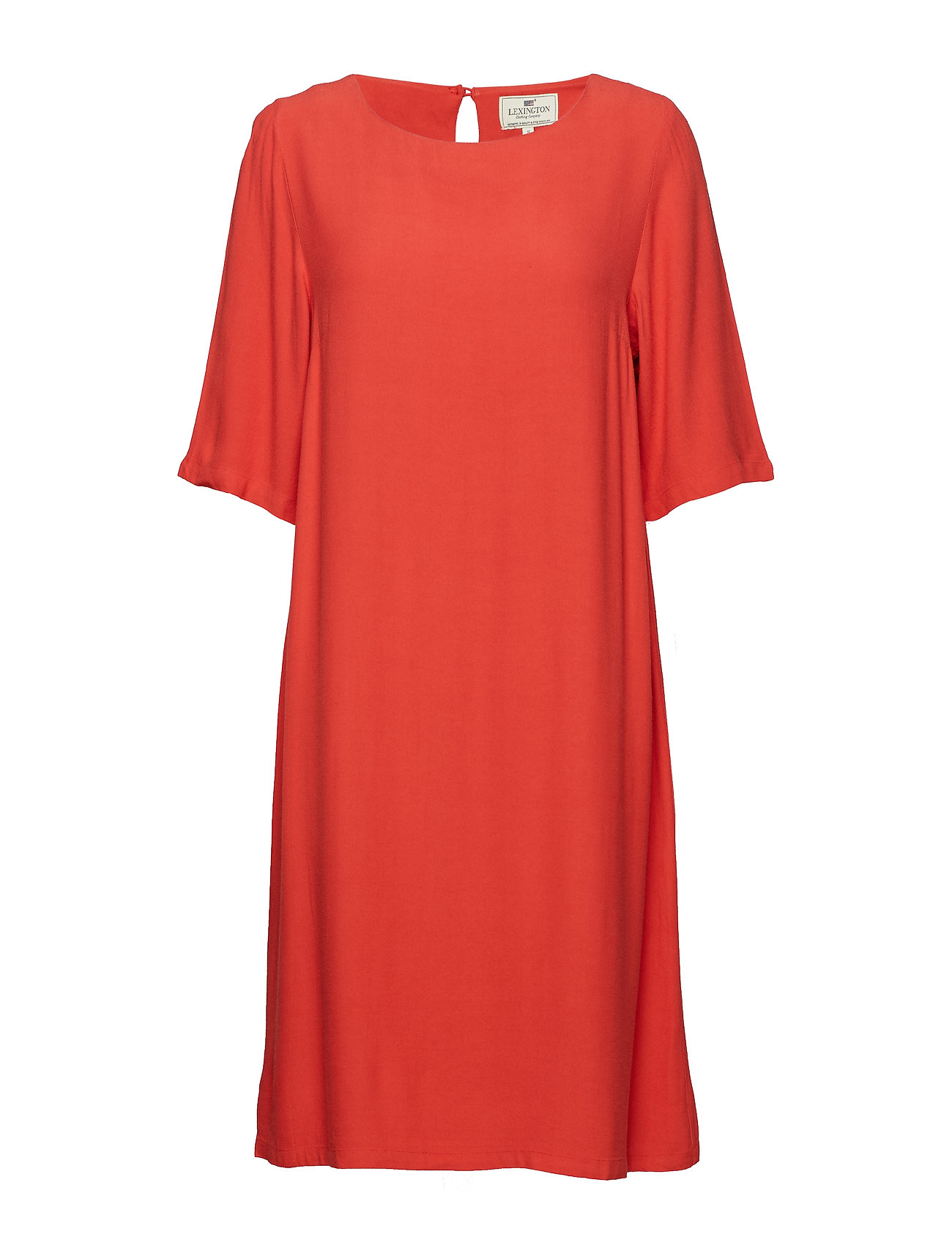 Thea Dress Jurk Knielengte Rood Lexington Clothing lexington clothing kopen in de aanbieding