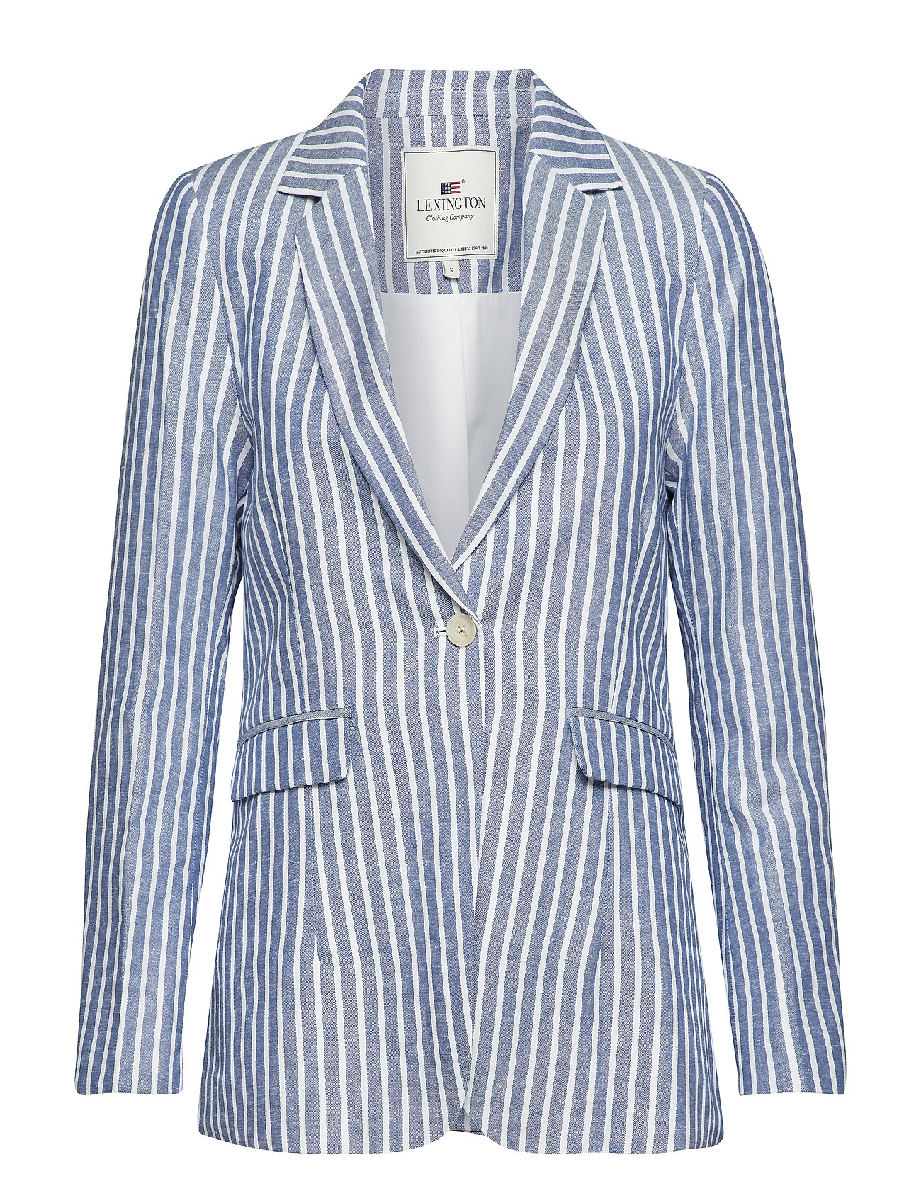 Frida Linen Blazer Colbert Blauw Lexington Clothing lexington clothing kopen in de aanbieding