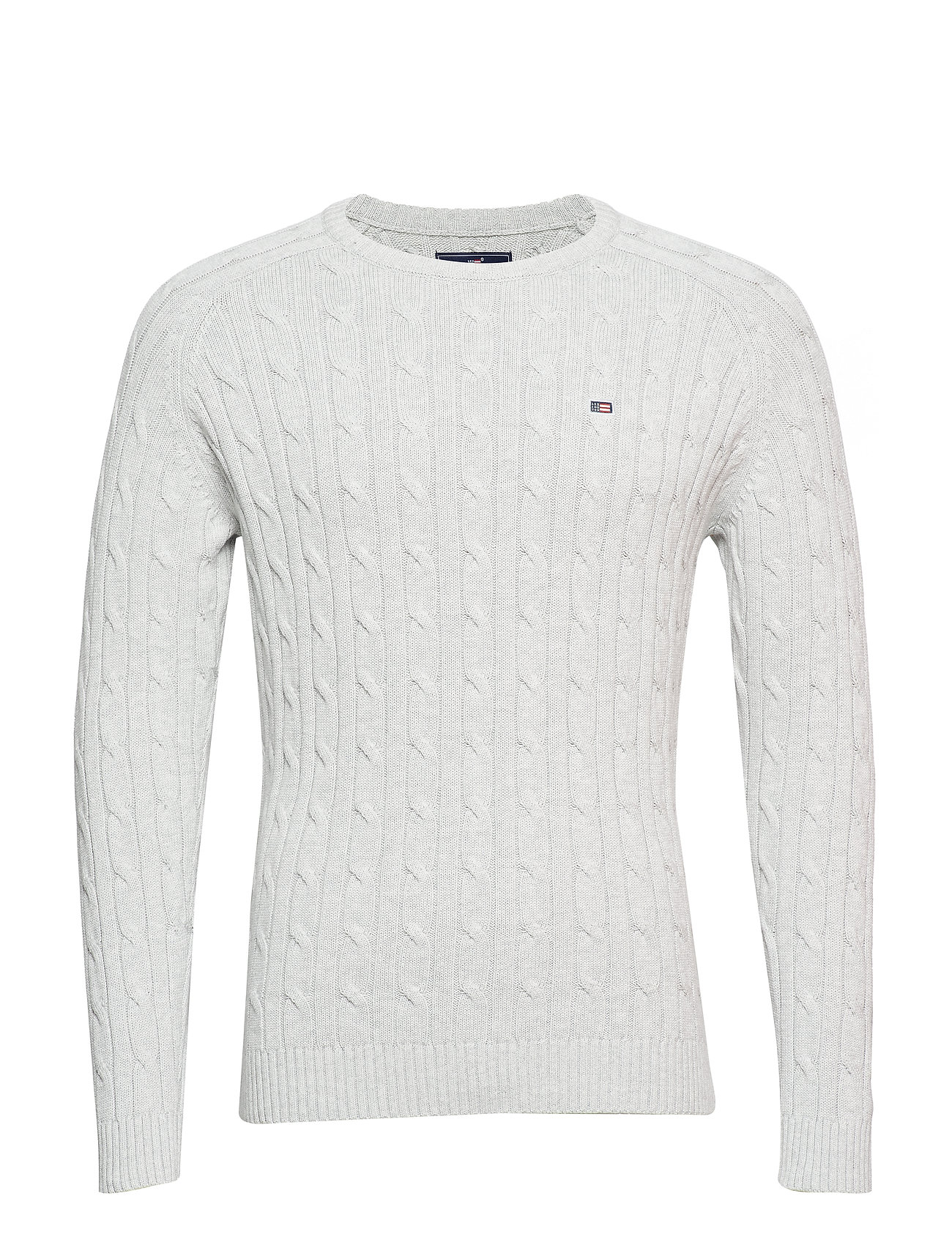 Sweaterlt MelangeLexington Andrew Warm Clothing Gray Cotton Cable rxshQtdC