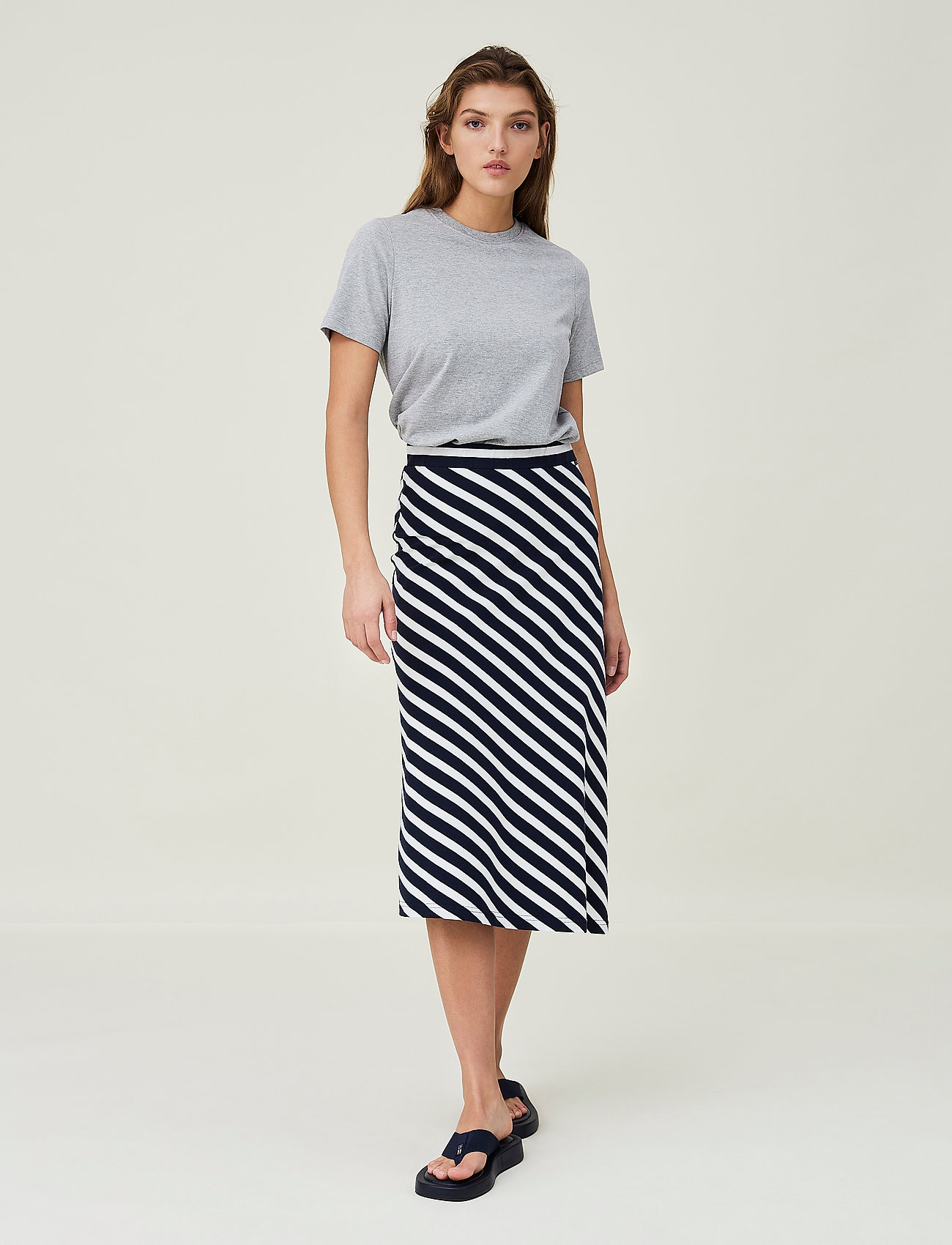 Lexington Clothing Brielle Jersey Skirt - Midi skirts | Boozt.com