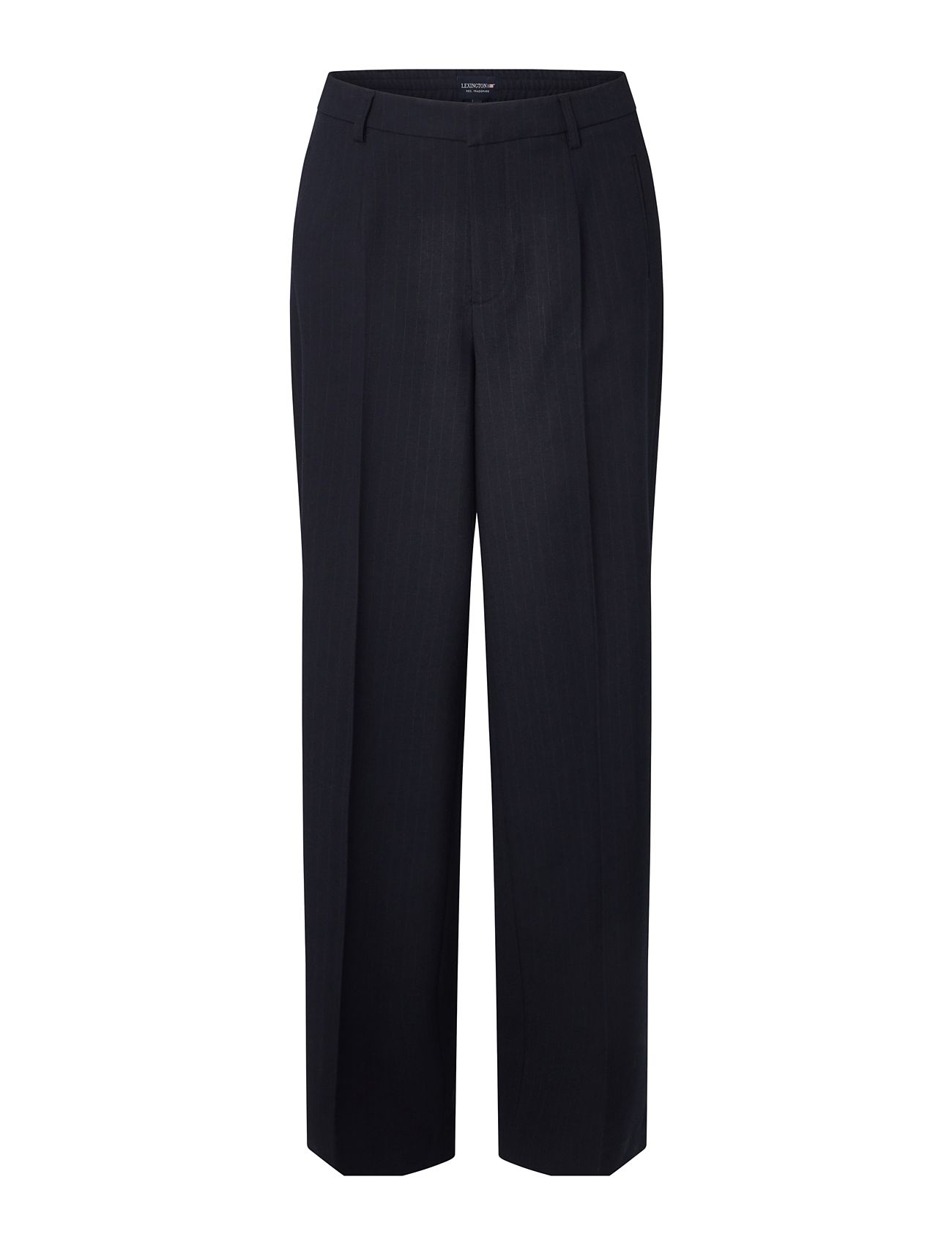 Kennedy Pinstripe Tailored Wide Pants Bottoms Trousers Suitpants Navy Lexington Clothing