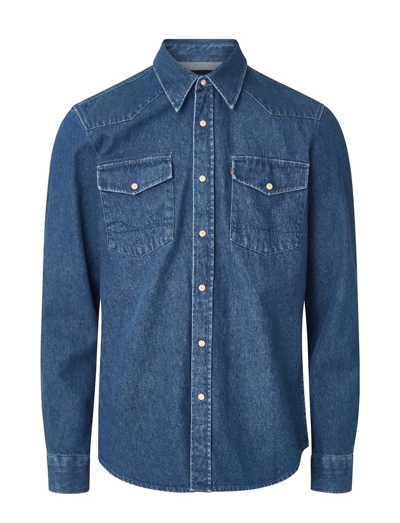 Classic Western Denim Shirt Blue Lexington Clothing