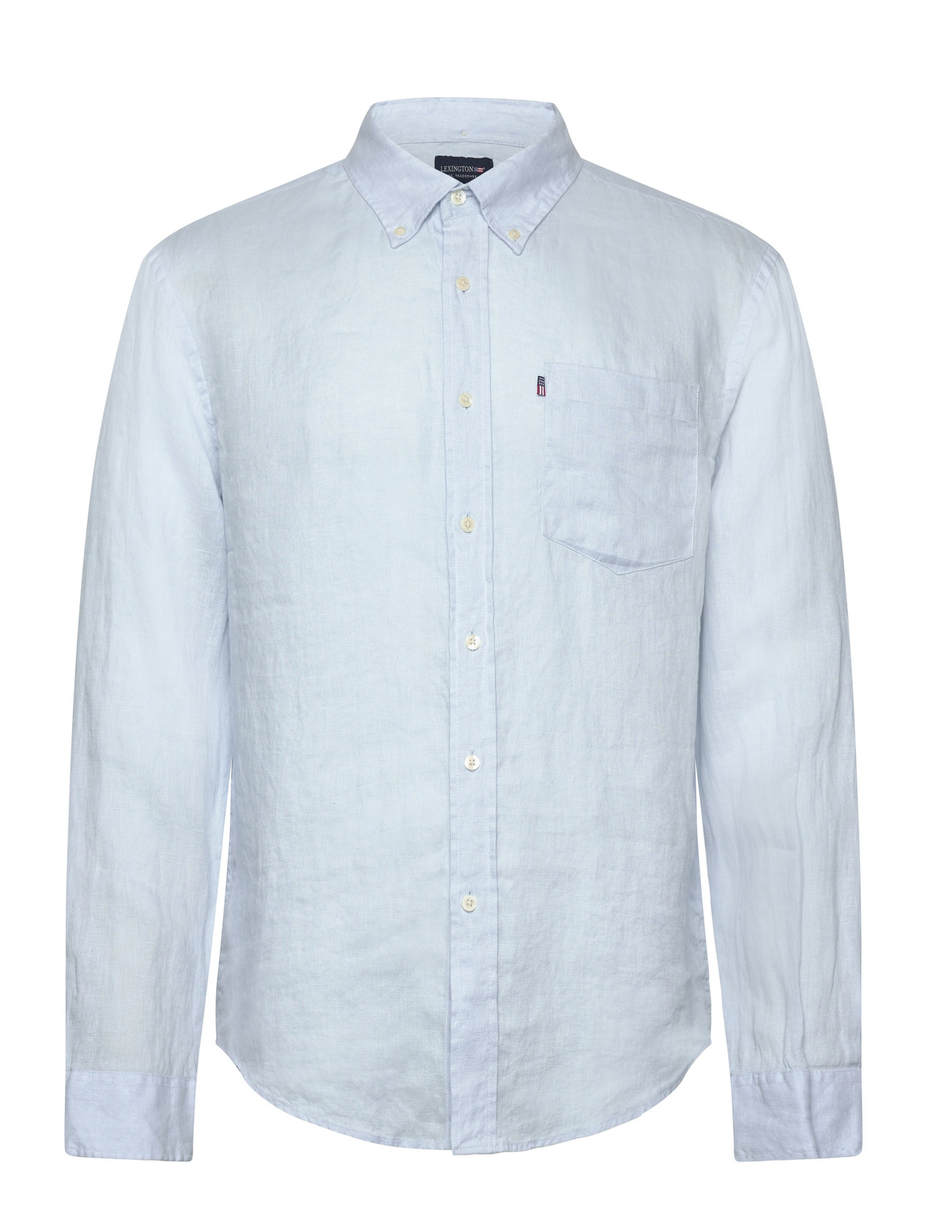LEXINGTON CLOTHING Casual Linen B.d Shirt Blau - S - Herren