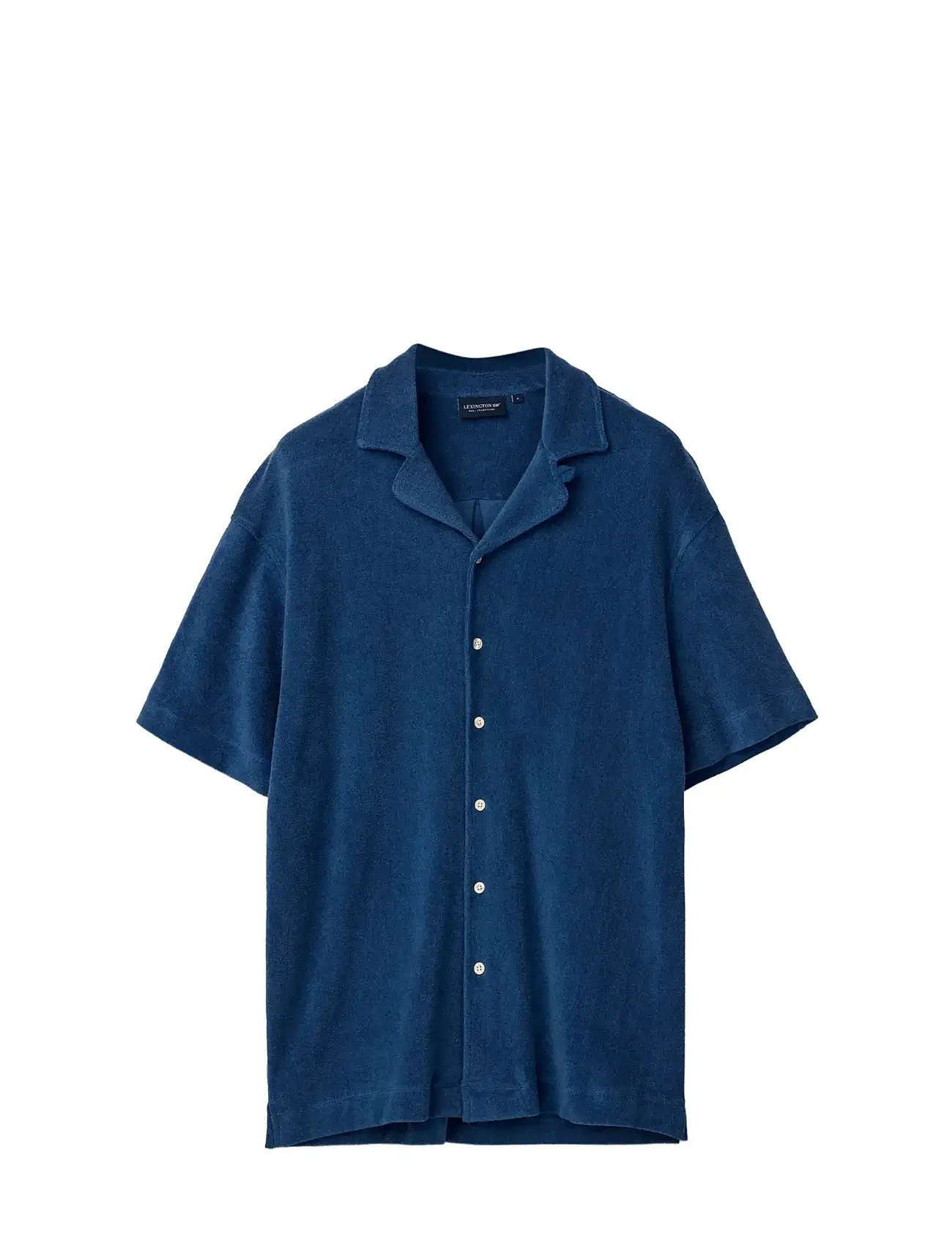 LEXINGTON CLOTHING Camp Organic Baumwolle Terry Shirt Blau - M - Herren