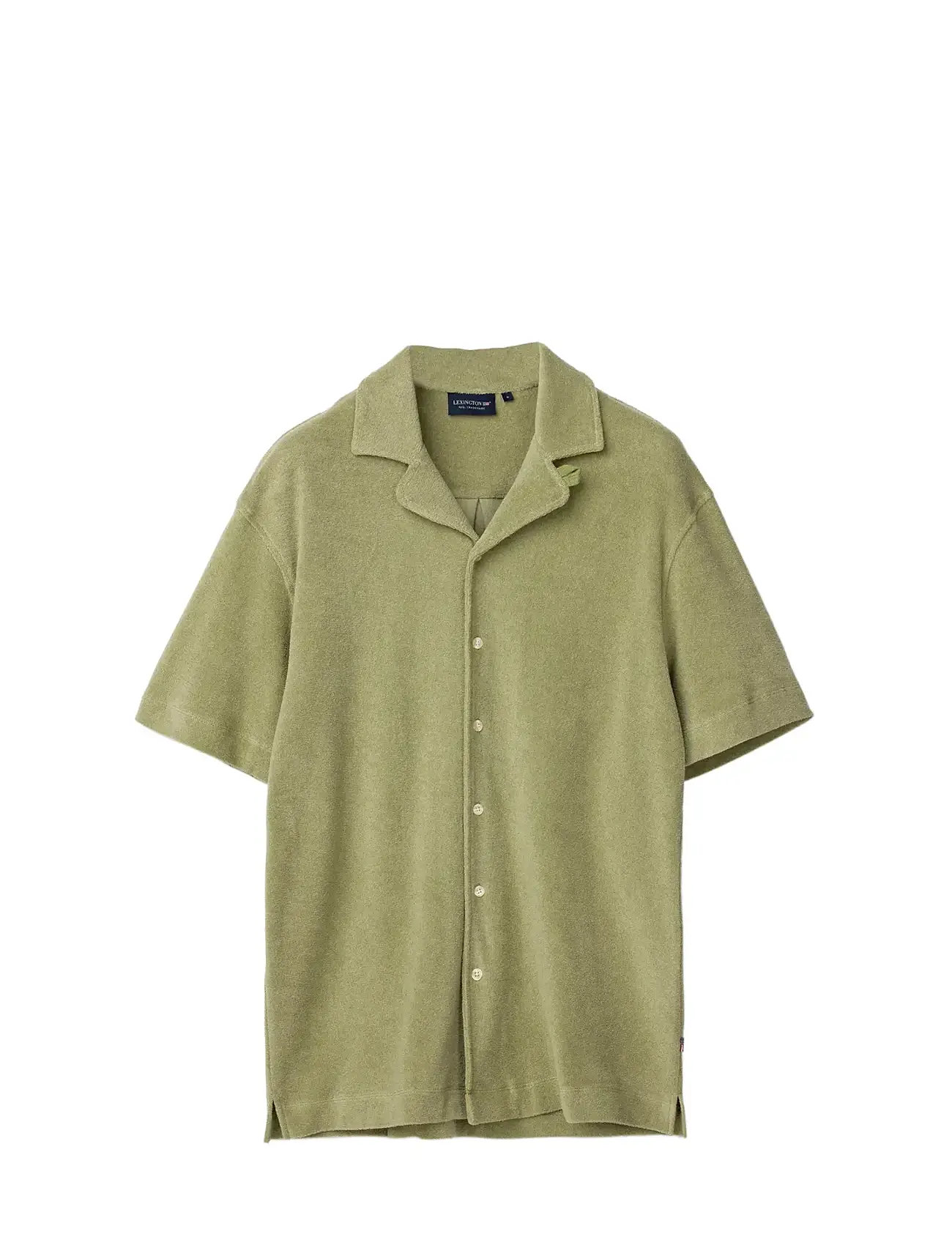 LEXINGTON CLOTHING Camp Organic Baumwolle Terry Shirt Grün - M - Herren