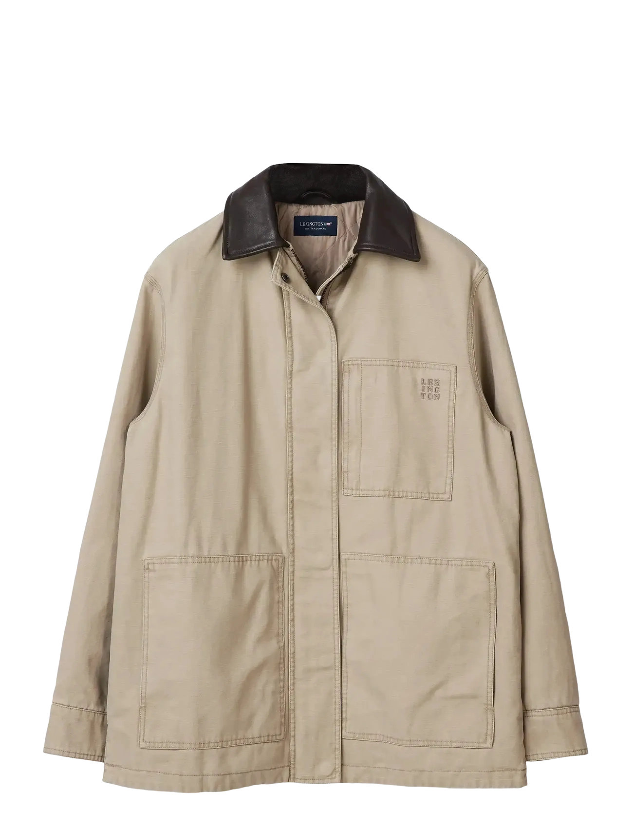 LEXINGTON CLOTHING Baumwolle Canvas Chore Jacke Beige - M - Damen