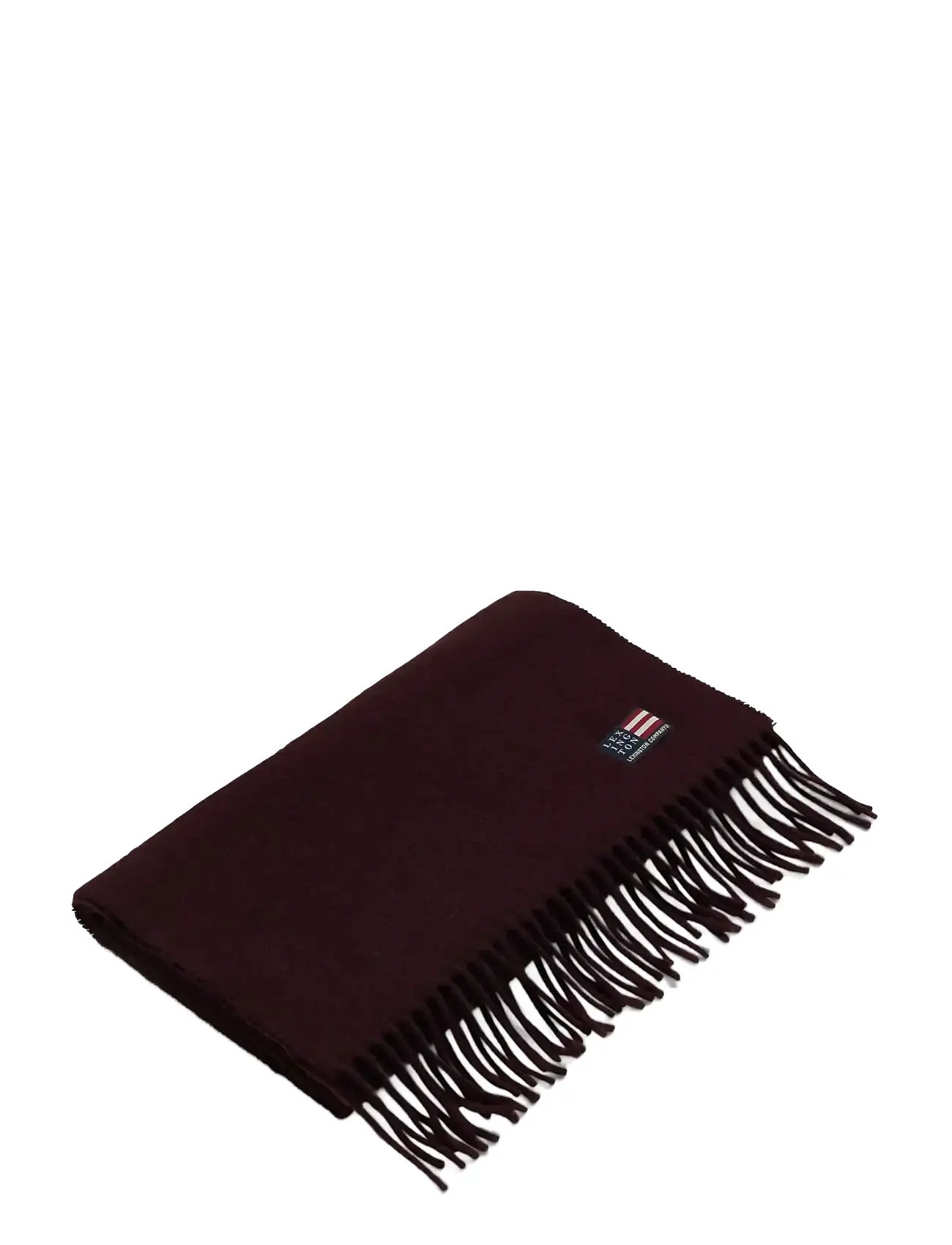 LEXINGTON CLOTHING Recycled Wolle Blend Schal Burgundy - One Size - Damen