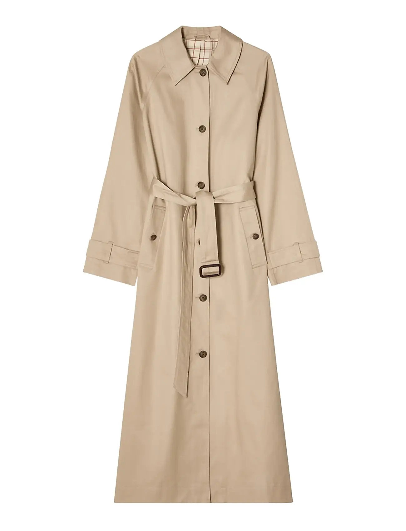 LEXINGTON CLOTHING Baumwolle Blend Overcoat Beige - XL - Damen