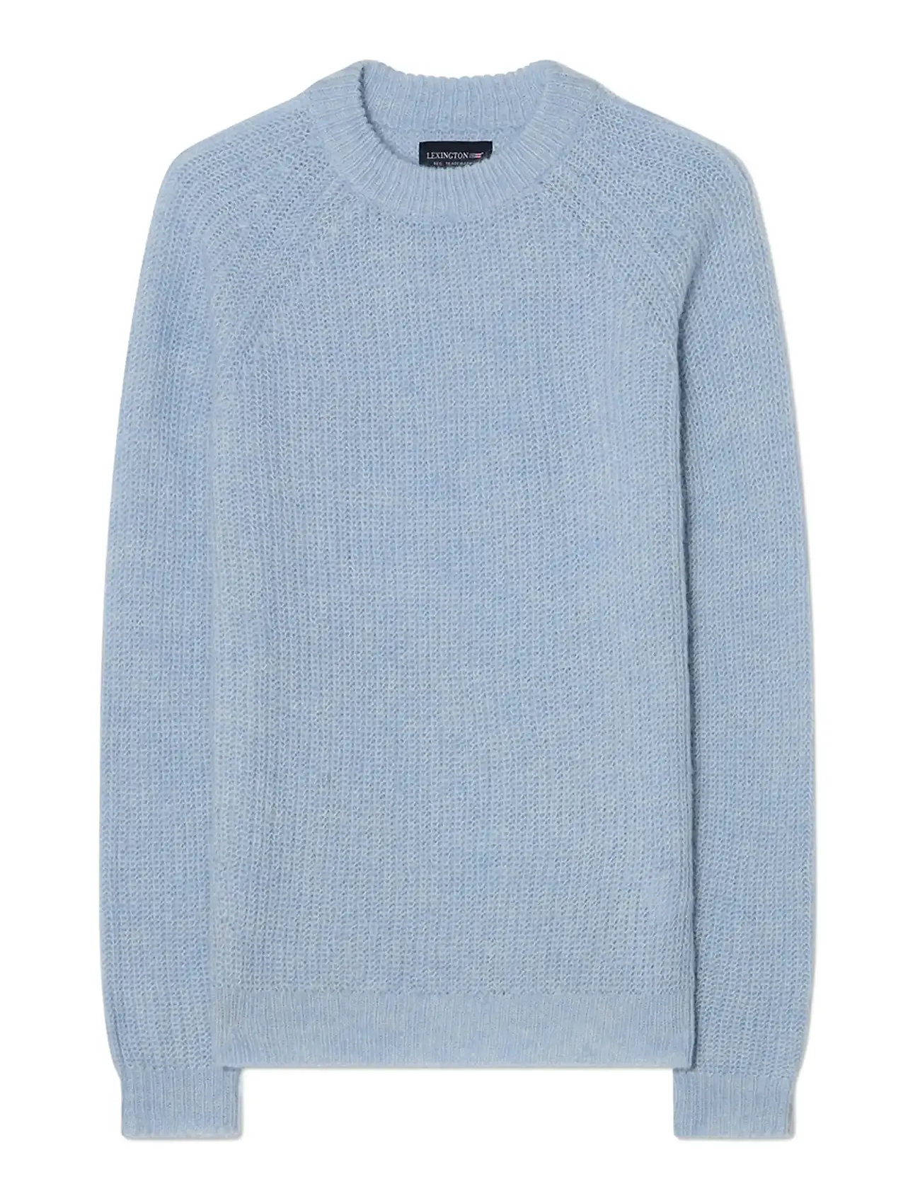 LEXINGTON CLOTHING Alpaca Blend Raglan Pullover Blau - L - Damen