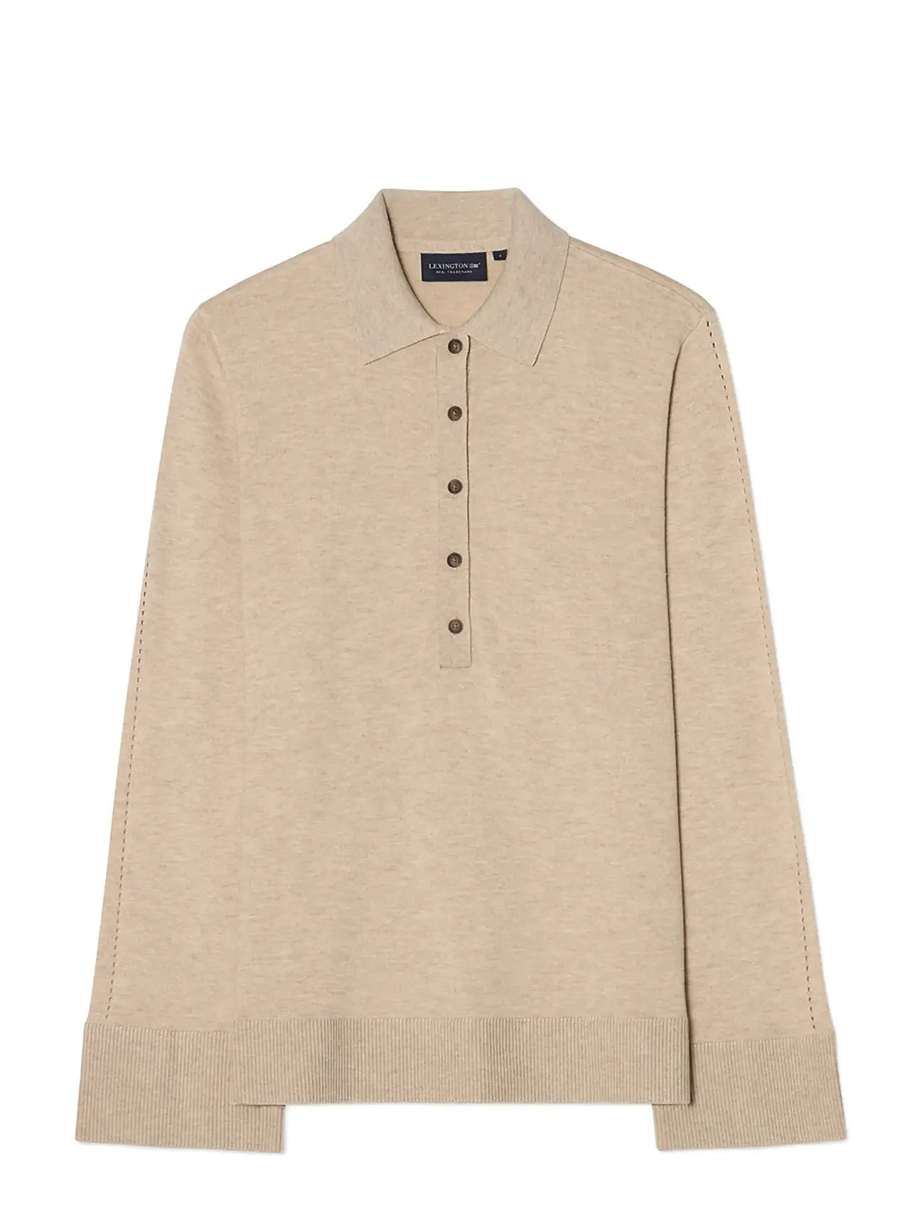 LEXINGTON CLOTHING Polo Strick Pullover Beige - XS - Damen