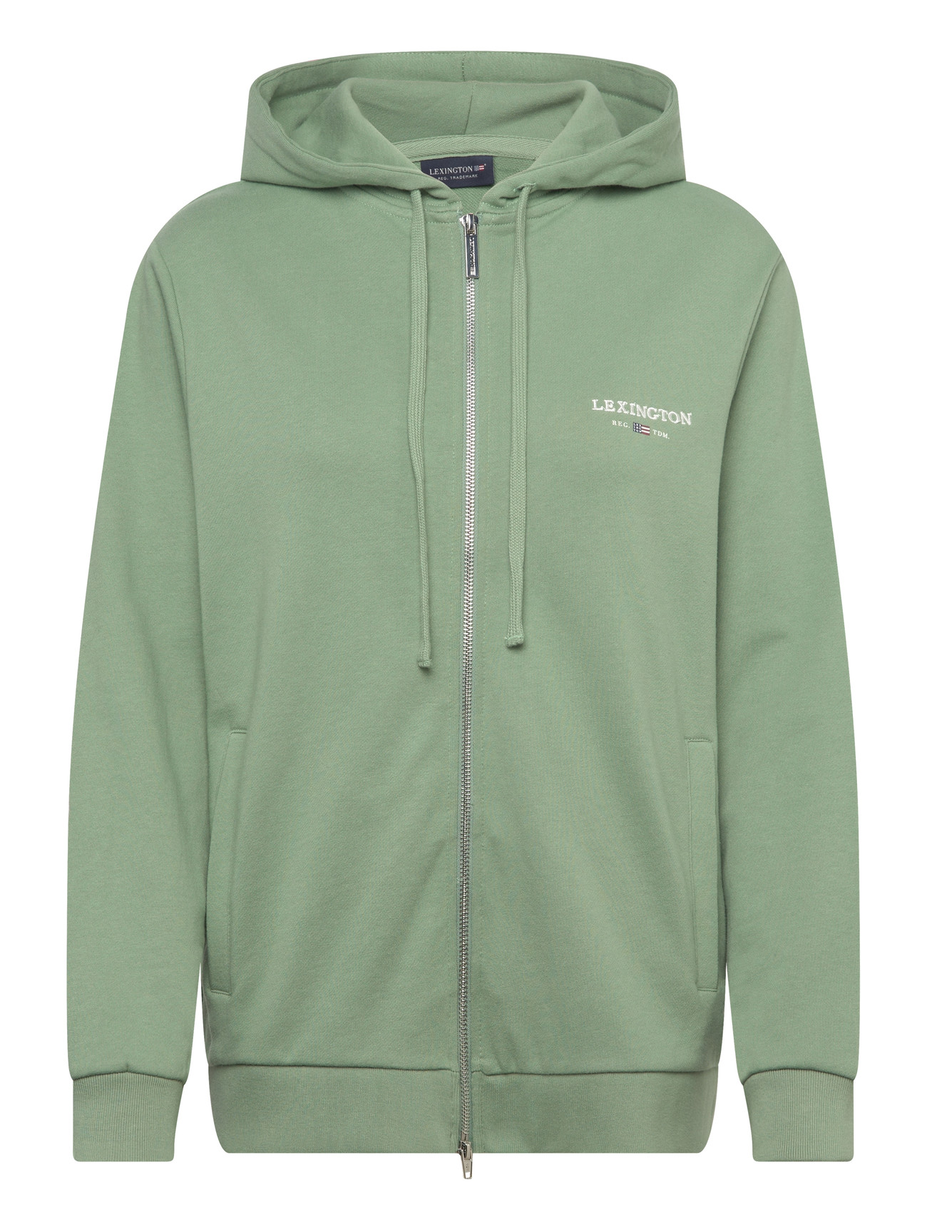 LEXINGTON CLOTHING Klassisch Logo Zip Hoodie Grün - XL - Damen