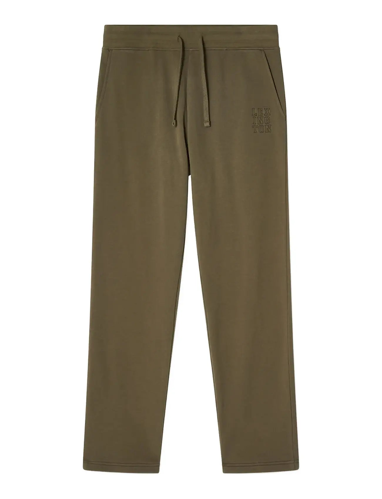 Lexington Clothing Organic Cotton Logo Sweatpants, XXL, Khaki green, Bukser > Afslappet, Herre