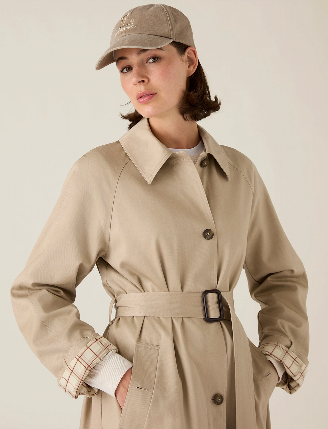Lexington Clothing Casual Faded Cap, One Size, Beige, Hovedbeklædning > Kasketter, Dame