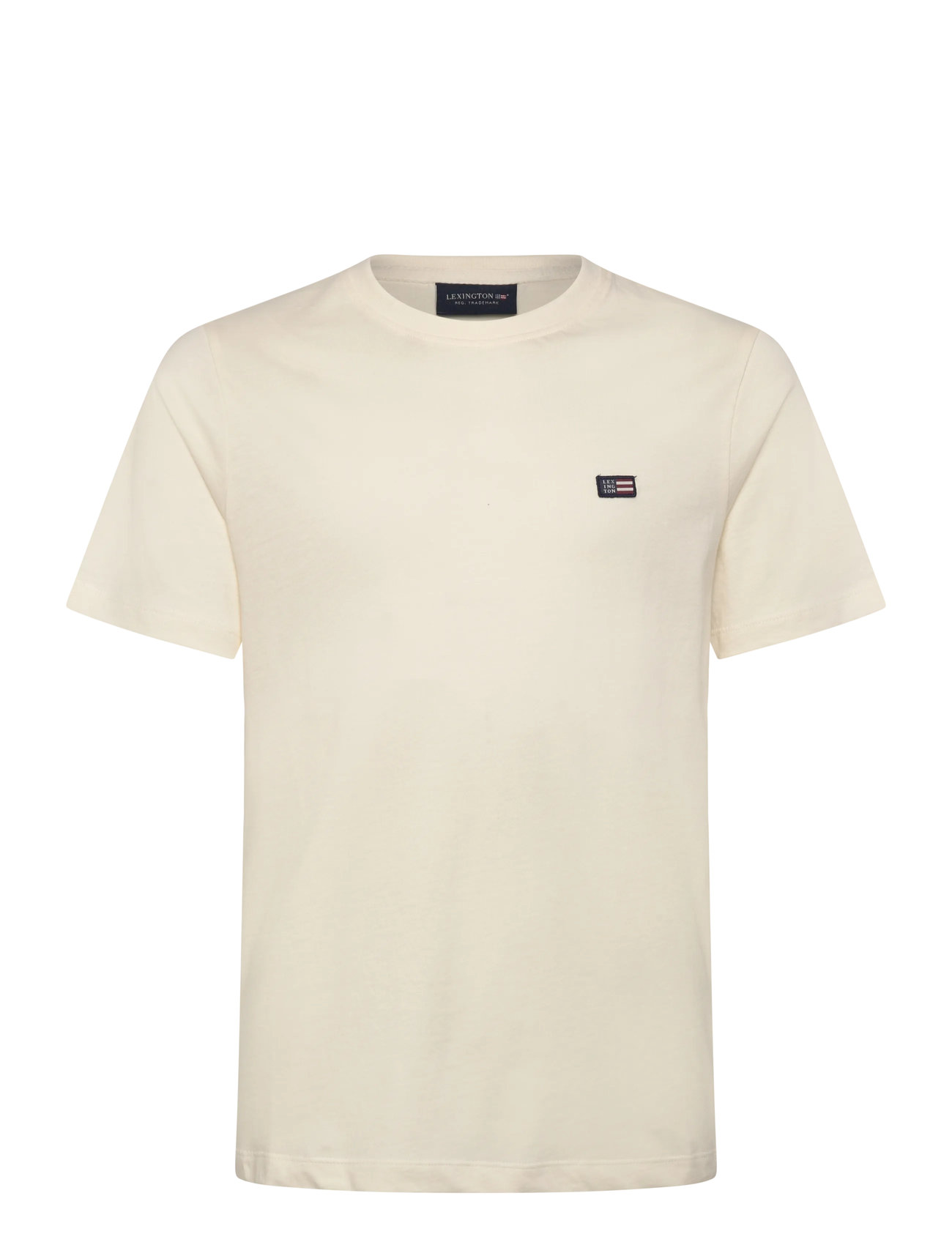 Lexington Clothing Liam Classic Organic Cotton Tee, 170, Cream, T-Shirts > Kortærmede, Børn