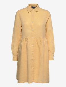 Andrea Linen Dress - kreklkleitas - yellow