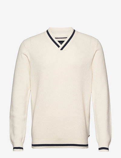 off white v neck sweater mens