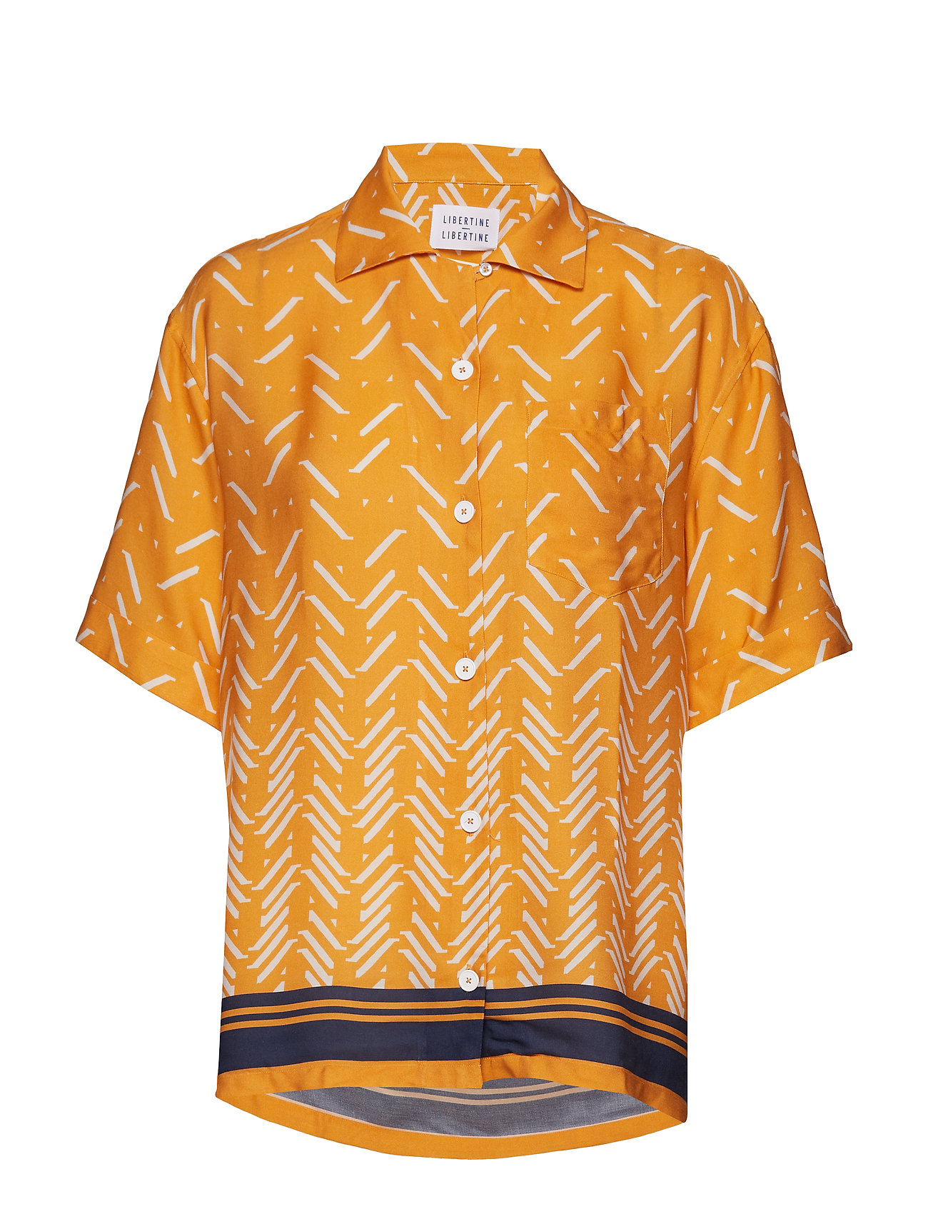 Libertinelibertine Planet Blouse Korte Mouwen Geel Libertine libertinelibertine kopen in de aanbieding Libertinelibertine Planet Blouse Korte Mouwen Geel Libertine libertinelibertine kopen in de aanbieding