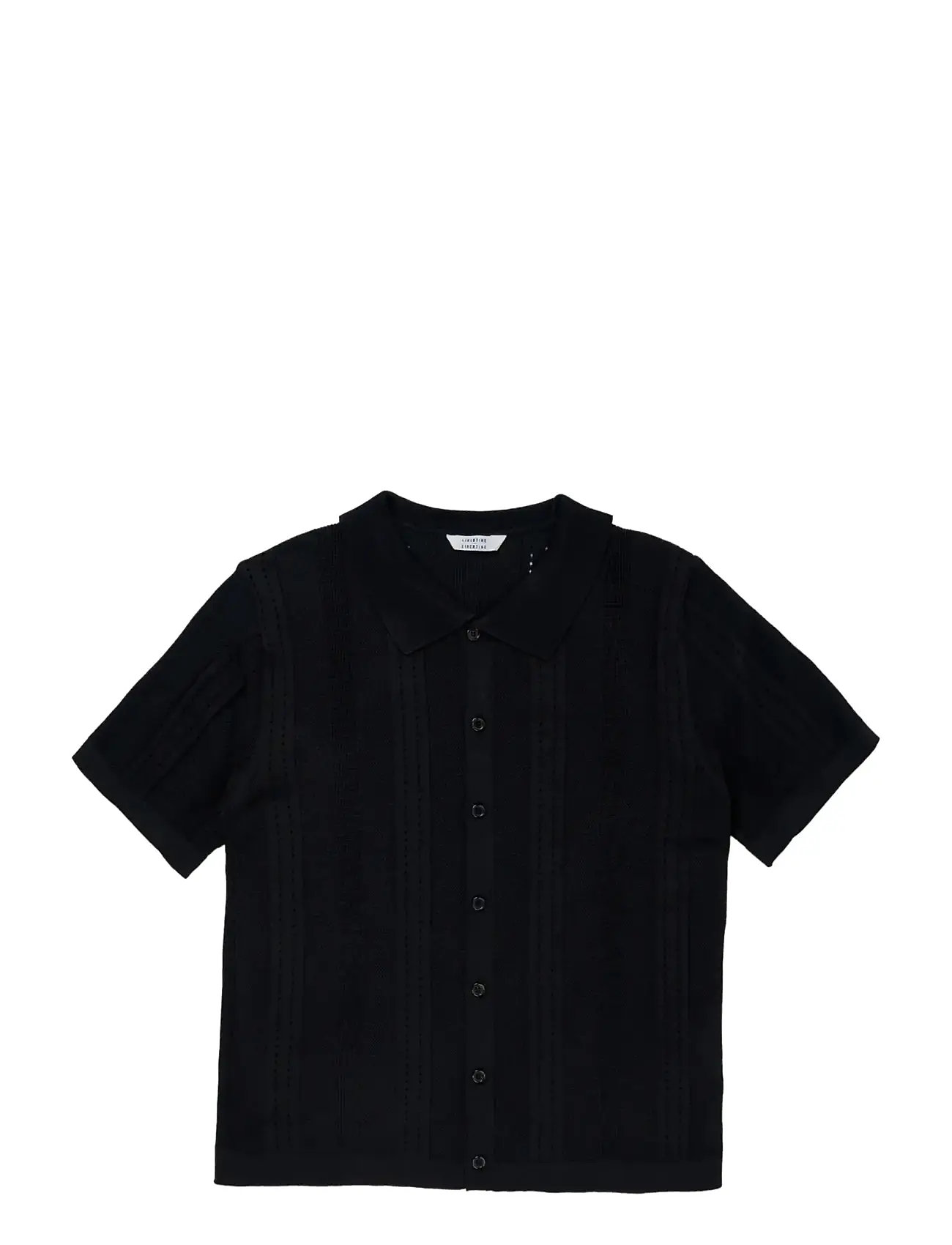 Libertine-Libertine Plead, S, Black, Strik > Kortærmede Strikkede Poloer, Herre